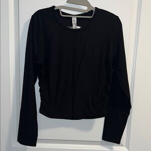 lululemon athletica Black Long-Sleeve Crewneck Top